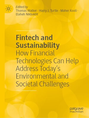 cover image of Fintech and Sustainability